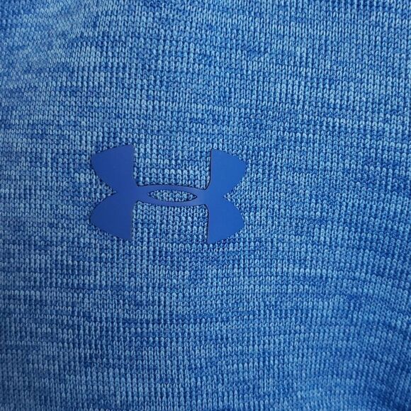 Under Armour Men's Small Quarter Zip Blue Sweater - Picture 6 of 13